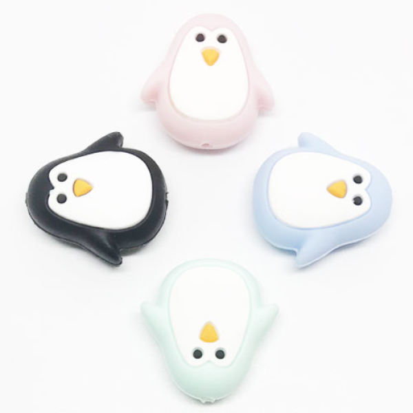Beissmotiv Pinguin mehrfarbig klein