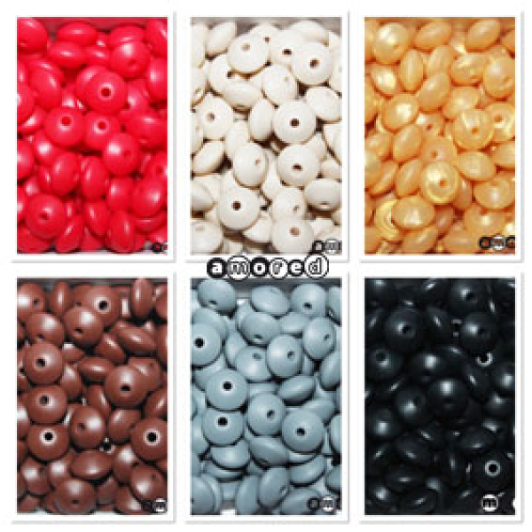 Silikon-Linsen 12mm (Pack à 100 Perlen)