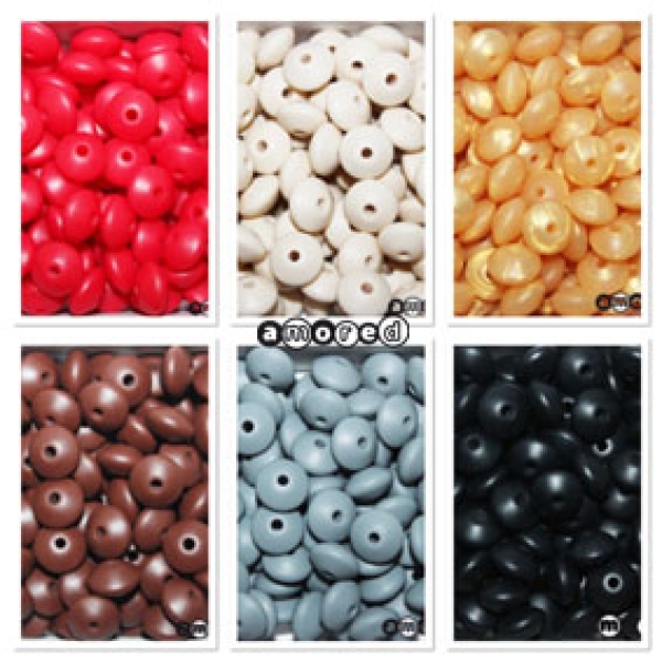 Silikon-Linsen 12mm (Pack à 25 Perlen)