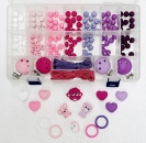 Starterset Silikon rosa-lila inkl. Sortierbox